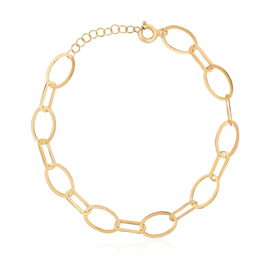 14 Ayar Sarı Altın Halka Bileklik