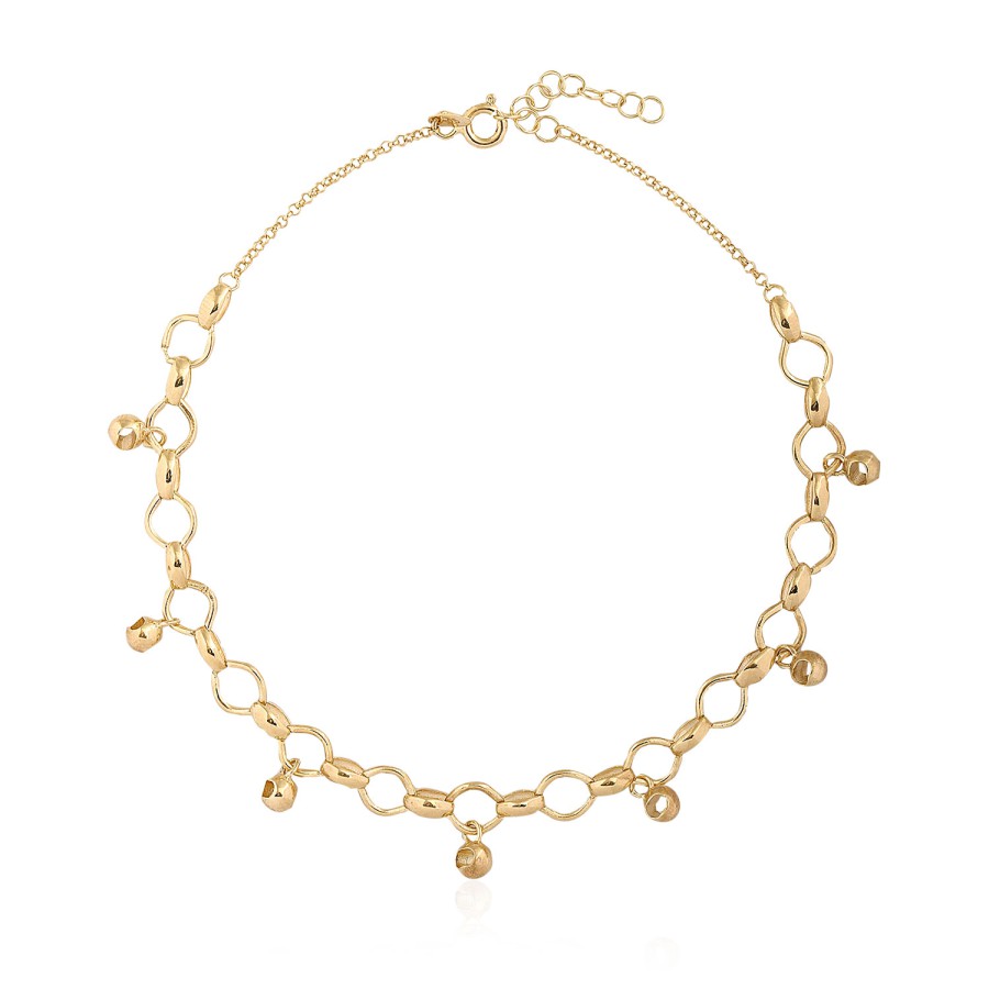 14 Ayar Sarı Altın Tasarım Bileklik