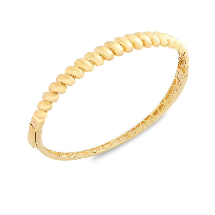 14 Ayar Sarı Altın Kelepçe