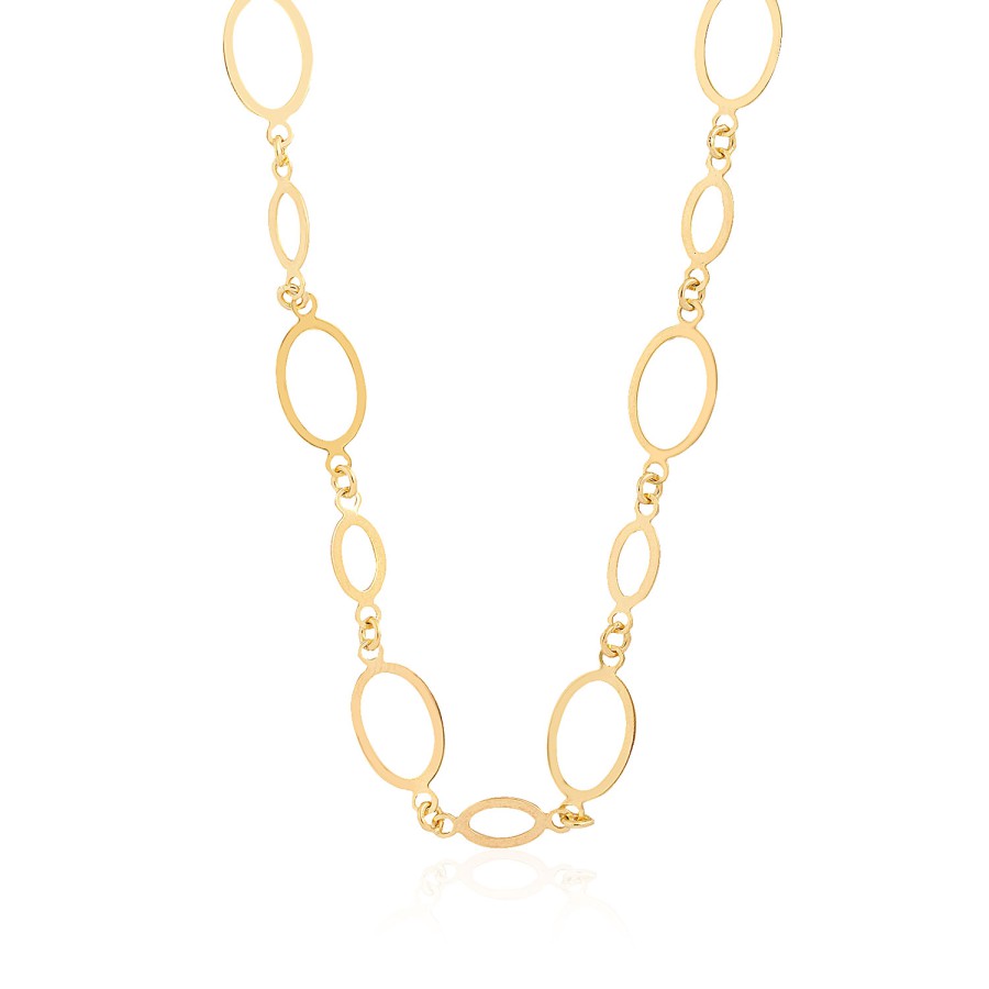 14 Ayar Sarı Altın Halka Kolye