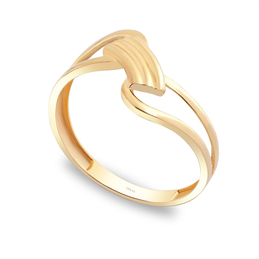 14 Ayar Sarı Altın Sade Taşsız Yüzük