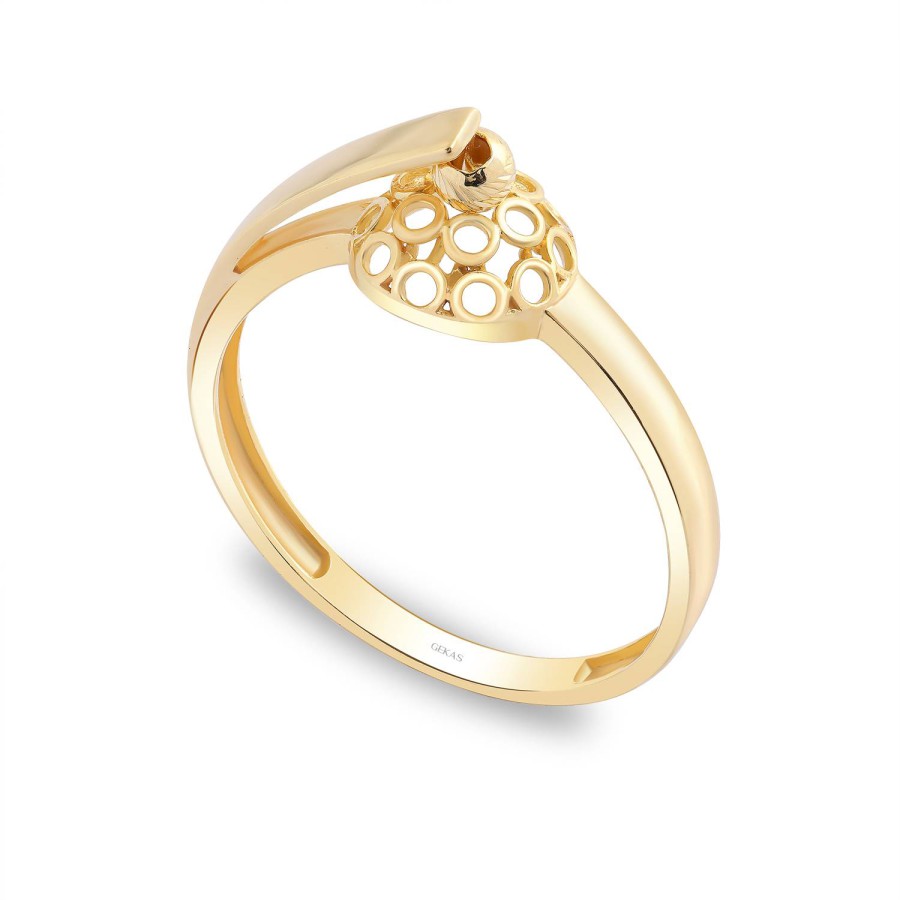 14 Ayar Sarı Altın Taşsız Yüzük