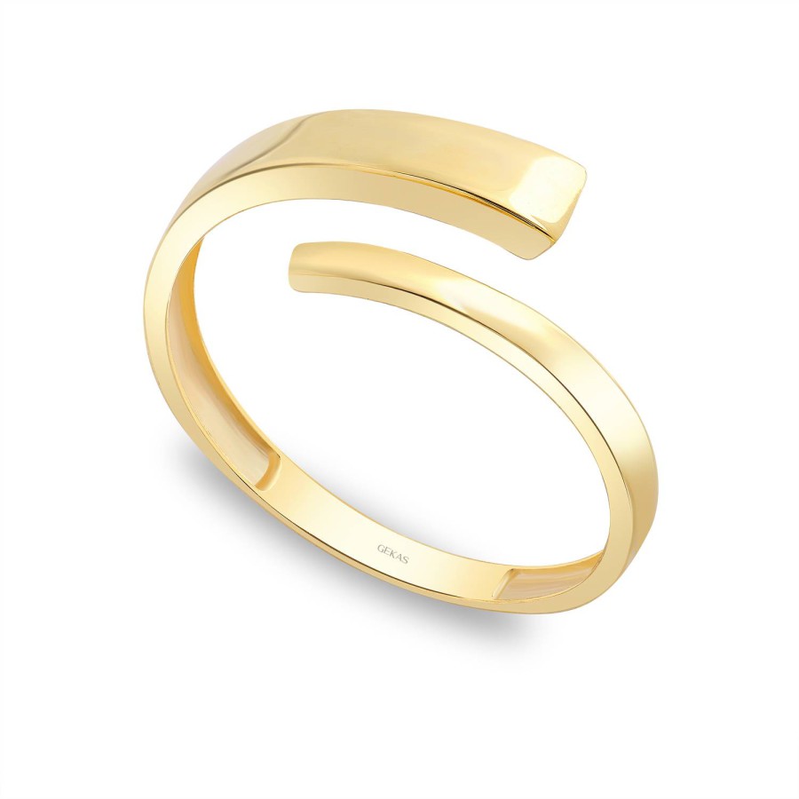 14 Ayar Sarı Altın Taşsız Yüzük