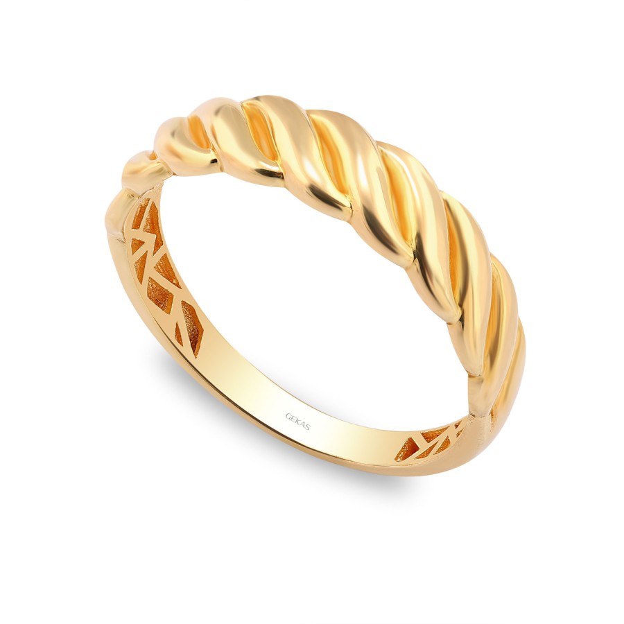 14 Ayar Sarı Altın Burgu Yüzük