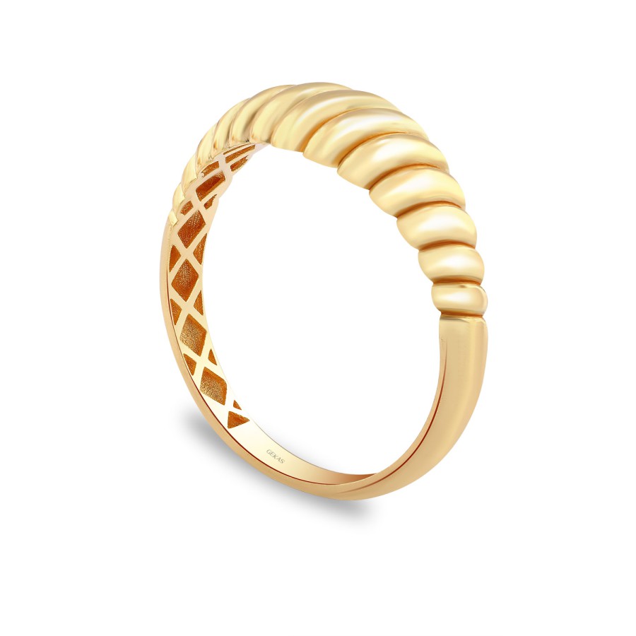 14 Ayar Sarı Altın Burgu Yüzük