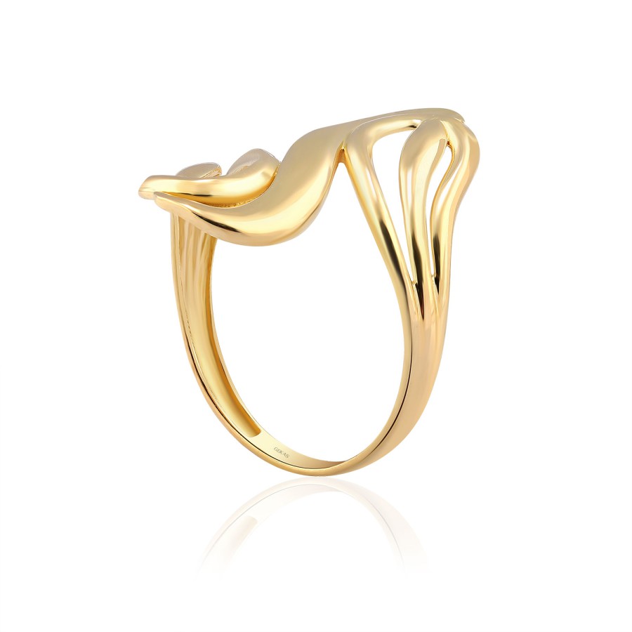 14 Ayar Sarı Altın Taşsız Yüzük