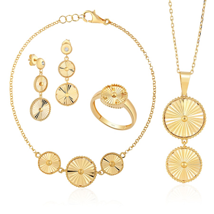 14 Ayar Sarı Altın Mini Set